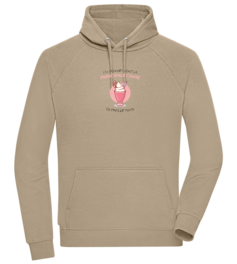 Cause For Weight Gain Design - Comfort unisex hoodie_KHAKI_front