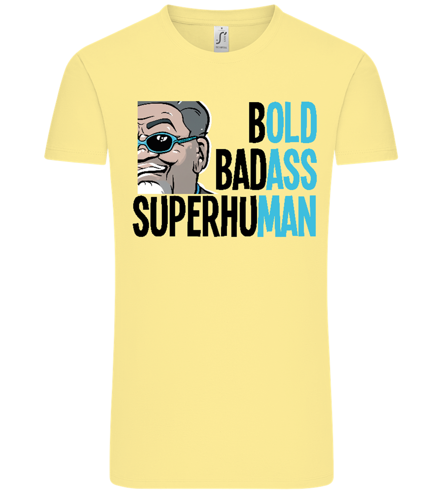 Bold Man Design - Comfort Unisex T-Shirt_AMARELO CLARO_front