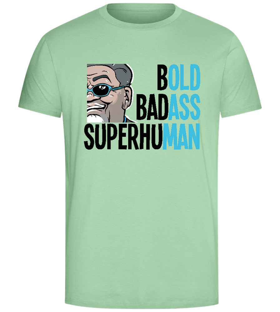 Bold Man Design - Comfort Unisex T-Shirt_ICE GREEN_front