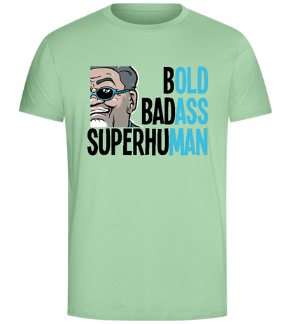 Bold Man Design - Comfort Unisex T-Shirt_ICE GREEN_front