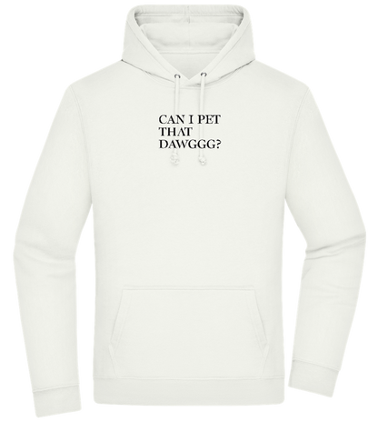 Can I Pet That Dawggg Design - Premium Essential Unisex Hoodie_CREAMY GREEN_front