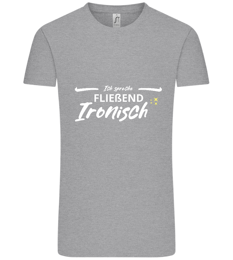 Fluently Ironic Design - Comfort Unisex T-Shirt_ORION GREY_front