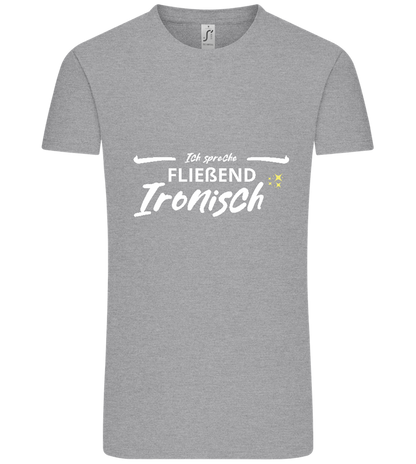 Fluently Ironic Design - Comfort Unisex T-Shirt_ORION GREY_front