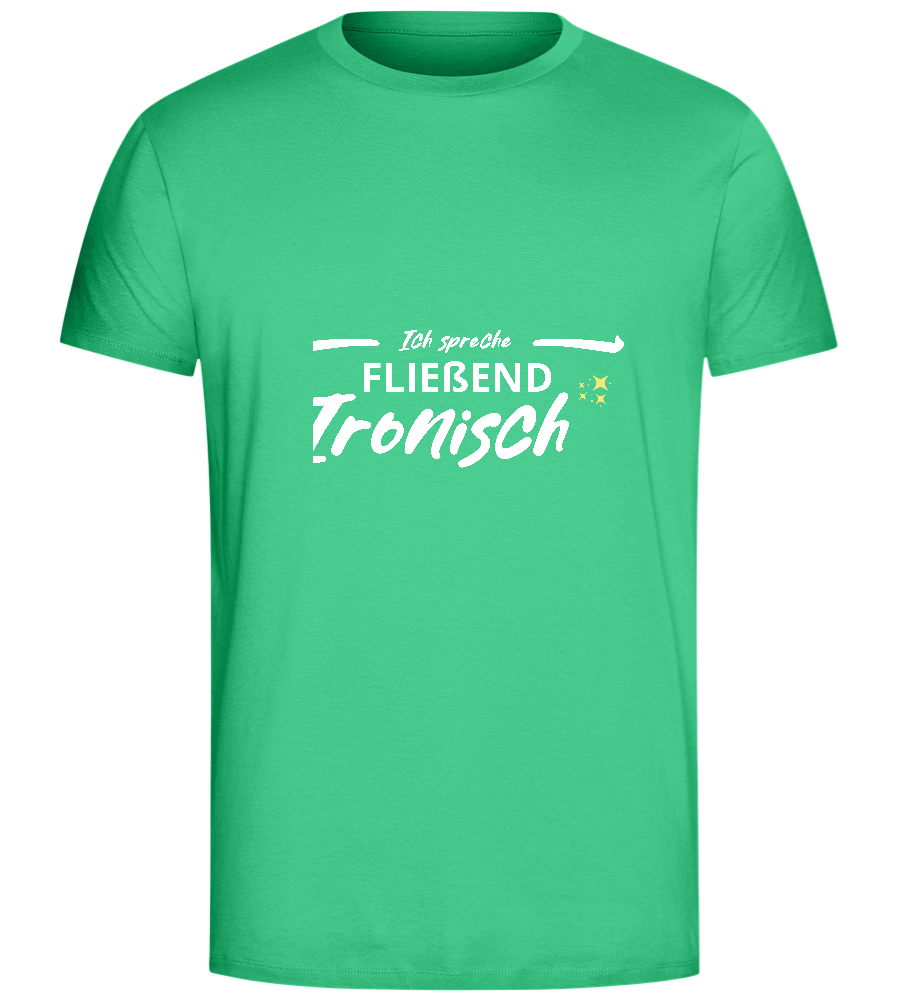 Fluently Ironic Design - Comfort Unisex T-Shirt_SPRING GREEN_front