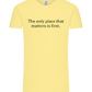 The Only Place That Matters Design - Comfort Unisex T-Shirt_AMARELO CLARO_front