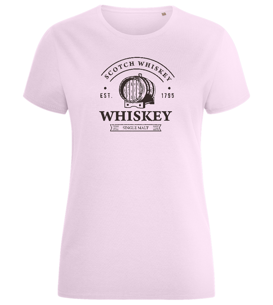 Scotch Whiskey Design - Comfort women's fitted t-shirt_LIGHT PINK_front