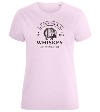 Scotch Whiskey Design - Comfort women's fitted t-shirt_LIGHT PINK_front