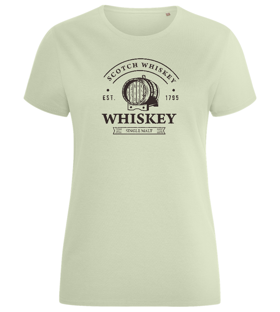 Scotch Whiskey Design - Comfort women's fitted t-shirt_SILESTONE_front