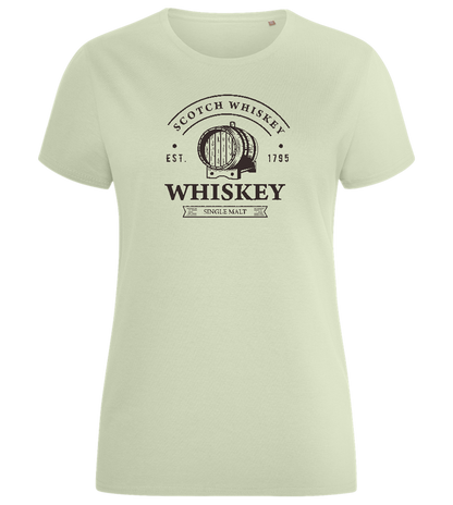 Scotch Whiskey Design - Comfort women's fitted t-shirt_SILESTONE_front