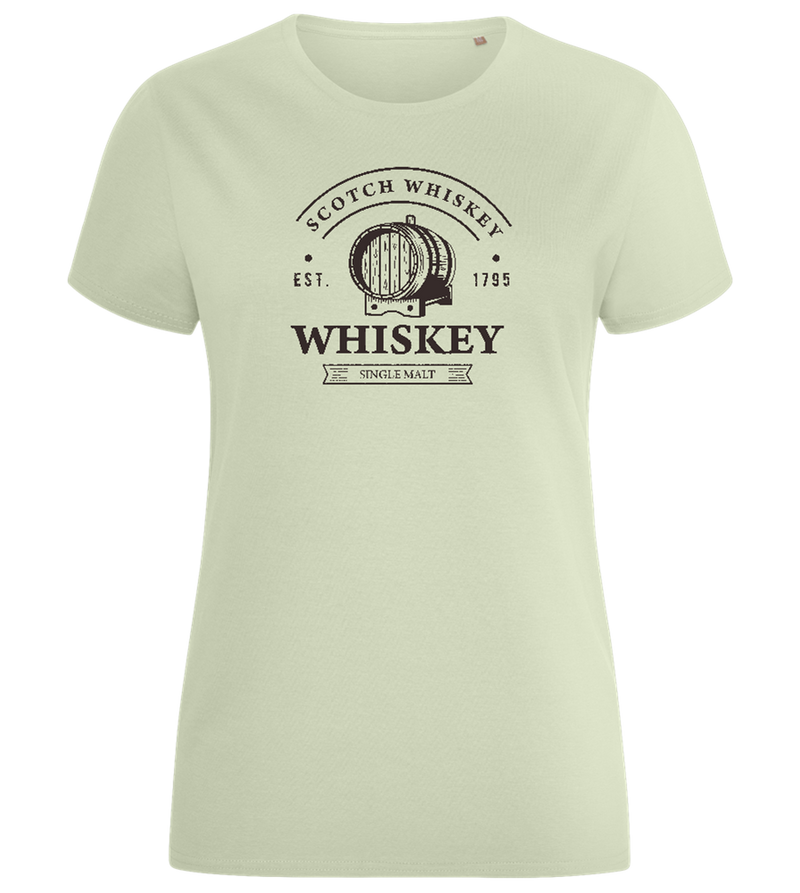 Scotch Whiskey Design - Comfort women's fitted t-shirt_SILESTONE_front