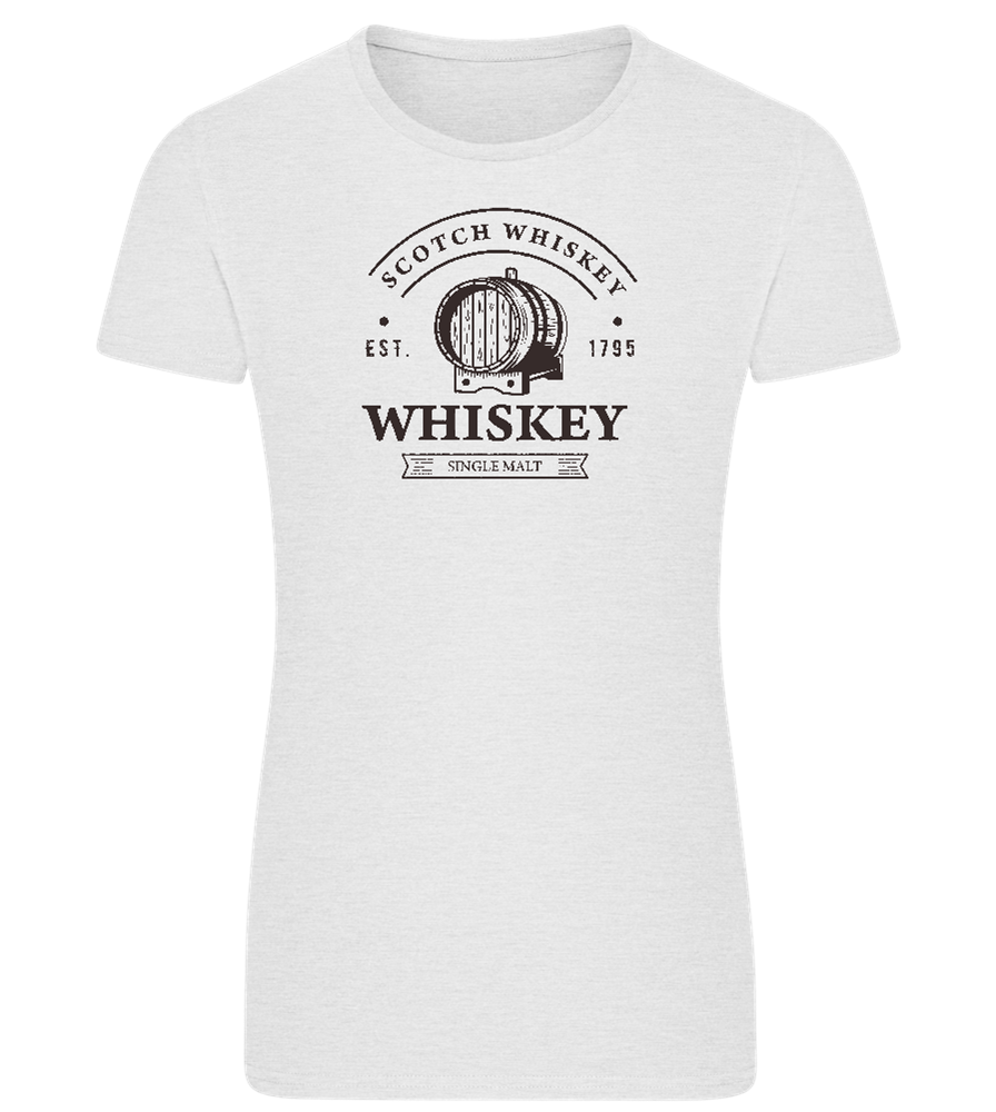 Scotch Whiskey Design - Comfort women's fitted t-shirt_VIBRANT WHITE_front