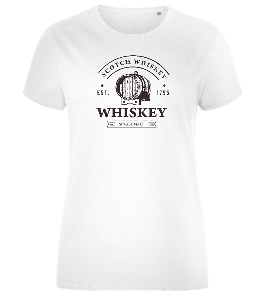 Scotch Whiskey Design - Comfort women's fitted t-shirt_WHITE_front