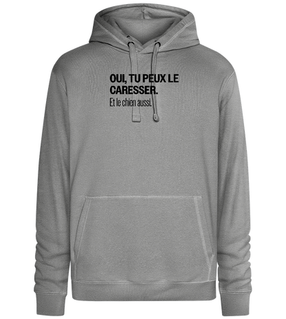 Tu Peux le Caresser Design - Premium unisex hoodie_ORION GREY II_front