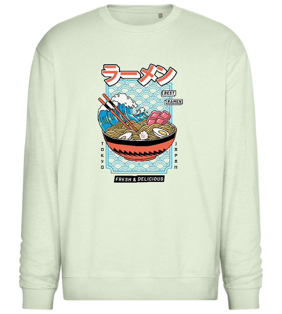 Best Ramen Design - Comfort Essential Unisex Sweater_CREAMY GREEN_front