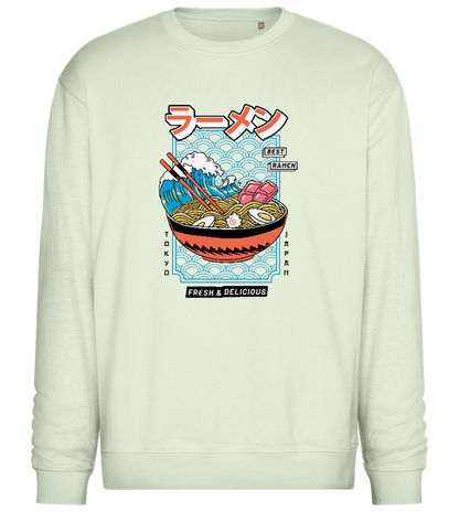 Best Ramen Design - Comfort Essential Unisex Sweater_CREAMY GREEN_front