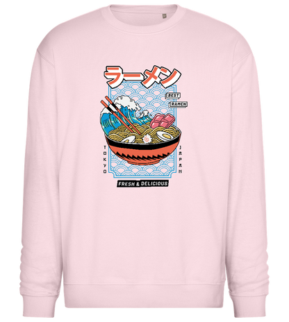 Best Ramen Design - Comfort Essential Unisex Sweater_LIGHT PEACH ROSE_front