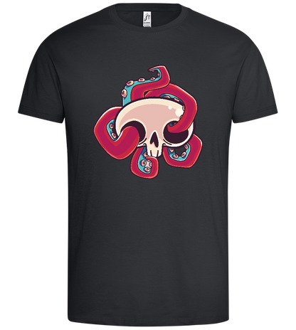 Squid Skull Design - Premium men's t-shirt_DARK GRAY_front