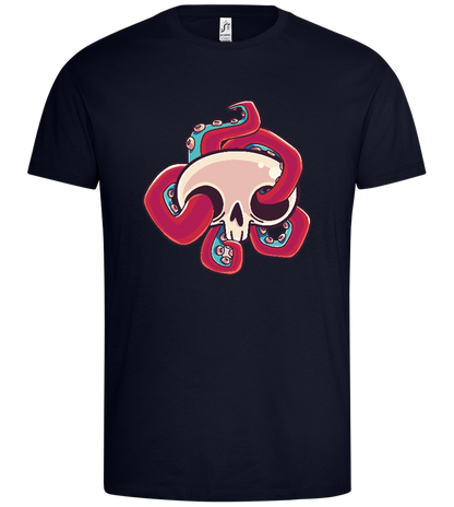 Squid Skull Design - Premium men's t-shirt_FRENCH NAVY_front