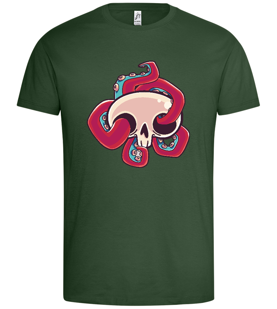 Squid Skull Design - Premium men's t-shirt_GREEN BOTTLE_front