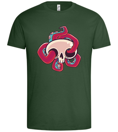 Squid Skull Design - Premium men's t-shirt_GREEN BOTTLE_front