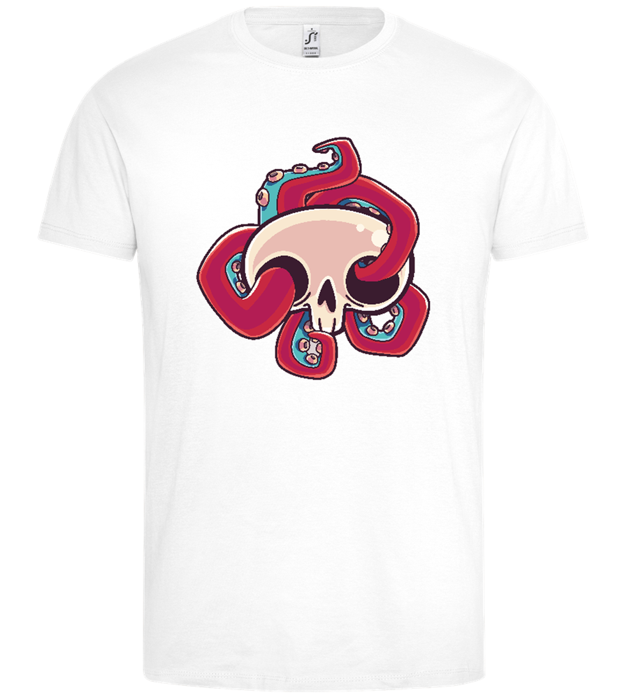 Squid Skull Design - Premium men's t-shirt_WHITE_front