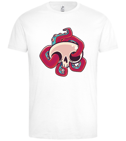 Squid Skull Design - Premium men's t-shirt_WHITE_front