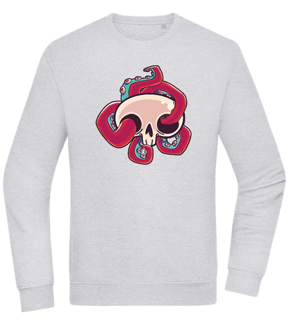 Squid Skull Design - Comfort Essential Unisex Sweater_ORION GREY II_front