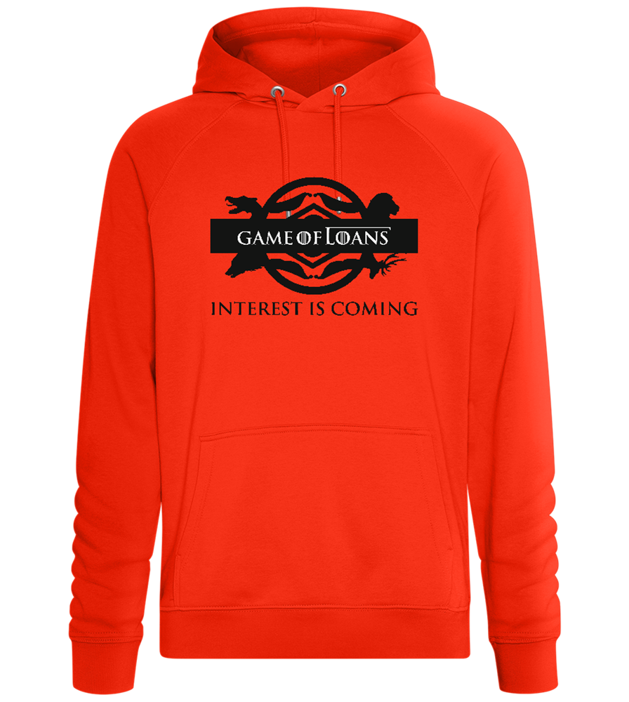 Game Of Loans Grad Design - Comfort unisex hoodie_BURNT ORANGE_front