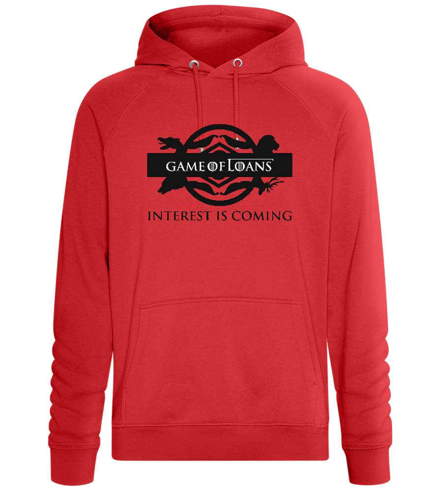 Game Of Loans Grad Design - Comfort unisex hoodie_RED_front