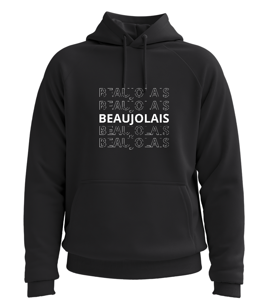 Beaujolais Design - Comfort unisex hoodie_BLACK_front