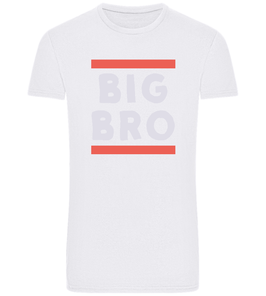Big Bro Text Design - Basic Unisex T-Shirt_WHITE_front