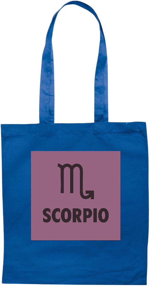 Zodiac Scorpio Design - Essential colored event tote bag_ROYAL BLUE_front