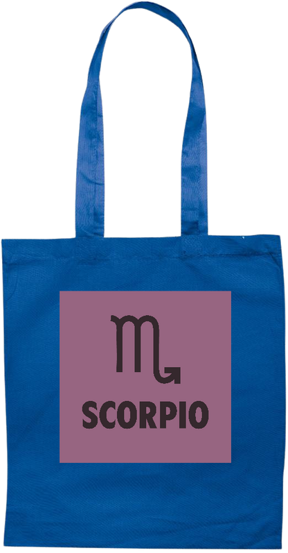 Zodiac Scorpio Design - Essential colored event tote bag_ROYAL BLUE_front