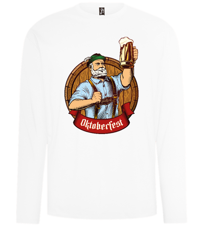 Oktoberfest Man Design - Comfort men's long sleeve t-shirt_WHITE_front