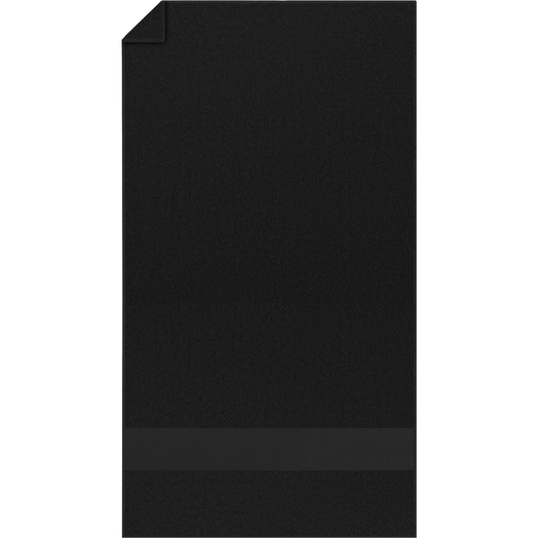 Organic Cotton Towel 50x30cm_BLACK_front