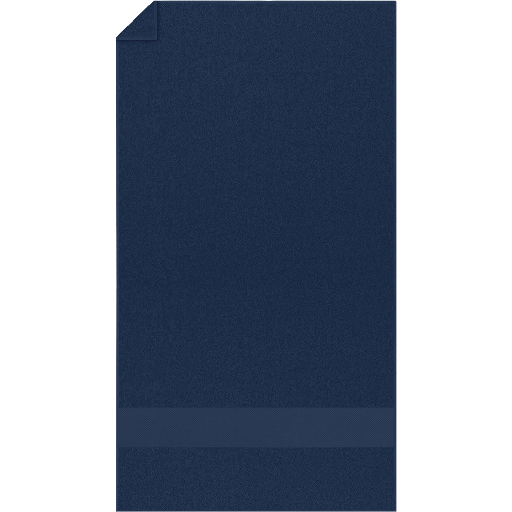 Organic Cotton Towel 50x30cm_BLUE_front