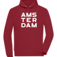 Glitched Amsterdam Design - Comfort unisex hoodie_BORDEAUX_front
