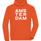 Glitched Amsterdam Design - Comfort unisex hoodie_BURNT ORANGE_front