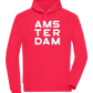 Glitched Amsterdam Design - Comfort unisex hoodie_RED_front