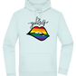 Be Yourself Rainbow Lips Design - Premium Essential Unisex Hoodie_ARCTIC BLUE_front