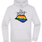 Be Yourself Rainbow Lips Design - Premium Essential Unisex Hoodie_ORION GREY II_front