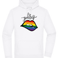 Be Yourself Rainbow Lips Design - Premium Essential Unisex Hoodie_WHITE_front