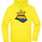 Be Yourself Rainbow Lips Design - Premium Essential Unisex Hoodie_YELLOW_front