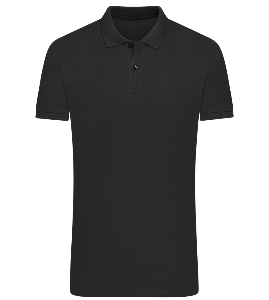 Comfort men´s summer polo shirt_BLACK_front
