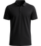 Basic men´s summer polo shirt_BLACK_front