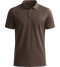 Basic men´s summer polo shirt_CHOCOLATE_front