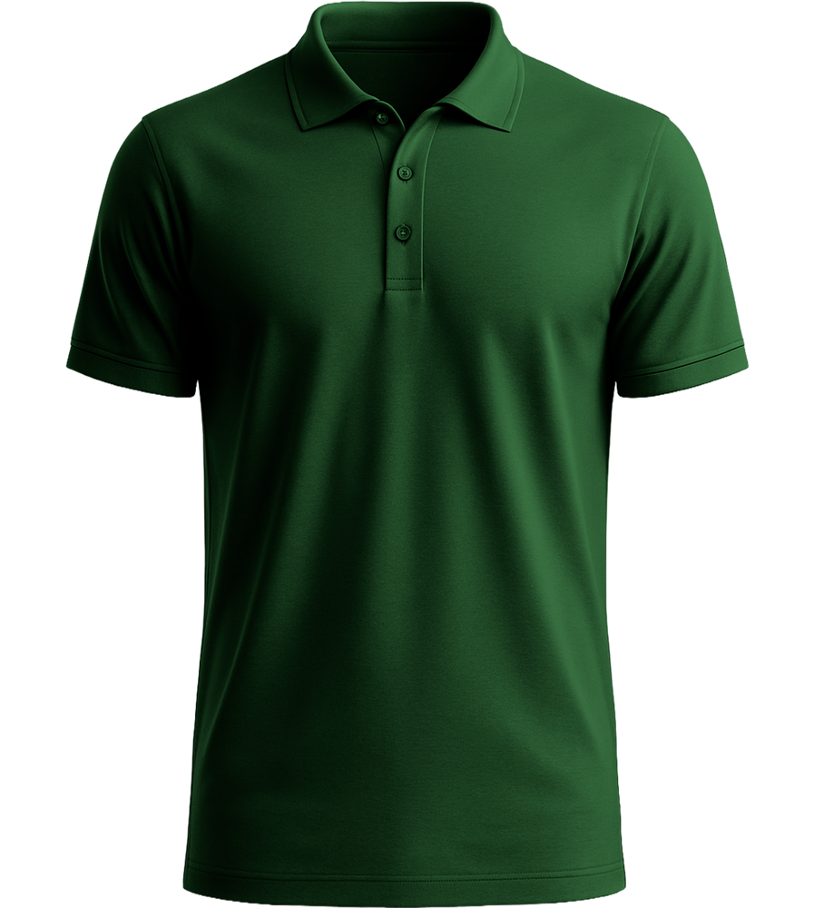 Comfort men´s summer polo shirt_GOLF GREEN_front