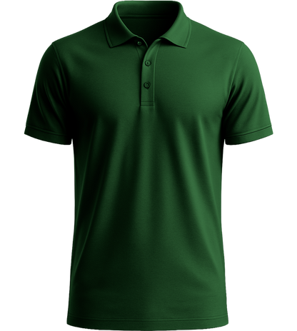 Comfort men´s summer polo shirt_GOLF GREEN_front