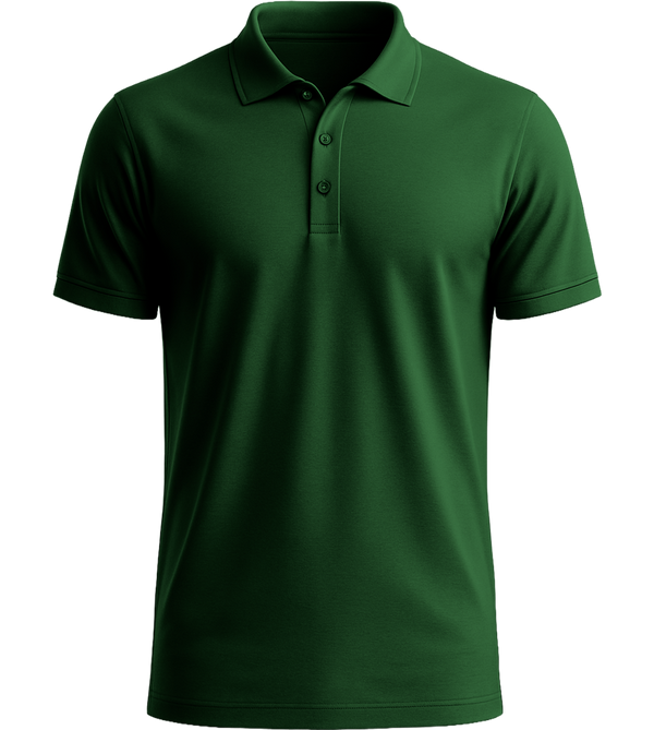 Basic men´s summer polo shirt_GOLF GREEN_front