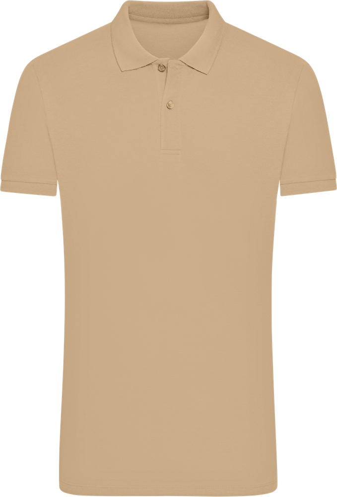 Comfort men´s summer polo shirt_SAND_front